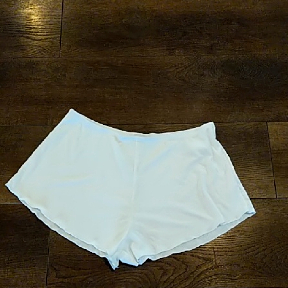NWT Jenni Intimates White Ribbed Shorts XL